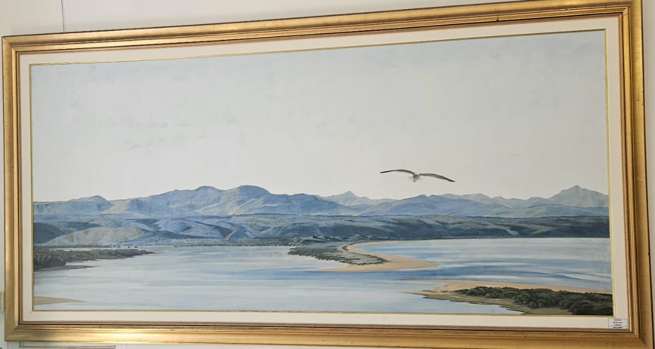 Dallas Smith; Keurboom Scene; Oil on canvas; 2m x 1.1m;